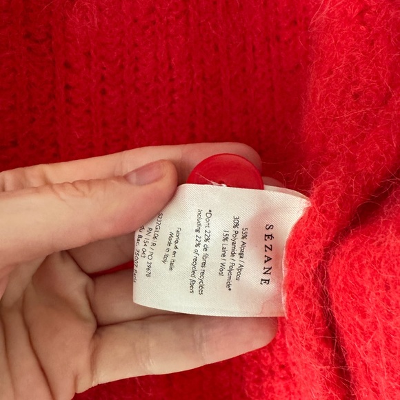Sezane | Emile Cardigan Red - Picture 5 of 9